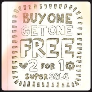 Buy 1 get 1 free!🍁